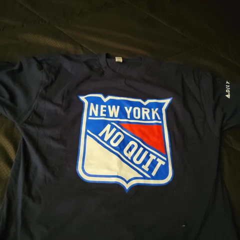 2022 NY Rangers SGA T-Shirt New York No Quit!!XL Brand New 10/23/22 Free Ship Cover