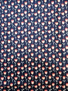 Tessuto Tulipano Riflessi di Donna Tessuto Selvaggio Tradizioni Cotone 36 X 42 Pollici - Foto 1 di 4