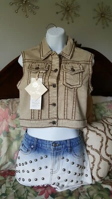 CHALECO VAQUERO ROSA ROYCE JACKIE VISÓN 2 BOLSILLOS TALLA S,M NUEVO CON ETIQUETAS. ESTIRAMIENTO  Foto 1 de 4