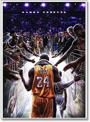 Kobe Bryant Canvas Wall Art Poster Kobe Gigi Legendary Basketball Player Posters • 14.90$