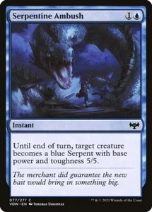 1x Serpentine Ambush NM Eng MTG - Crimson Vow - Picture 1 of 1