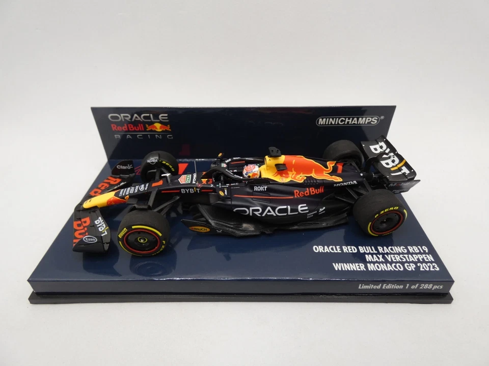 Red Bull Corsa RB19 Max Verstappen #1 Winner Monaco Gp 2023 MINICHAMPS 1/43 F1