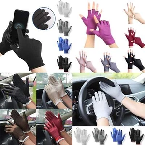 Guanti Donna Elasticizzati Protezione Solare Colori Brillanti Guanti Interi Dita Guanti Guida - Foto 1 di 35