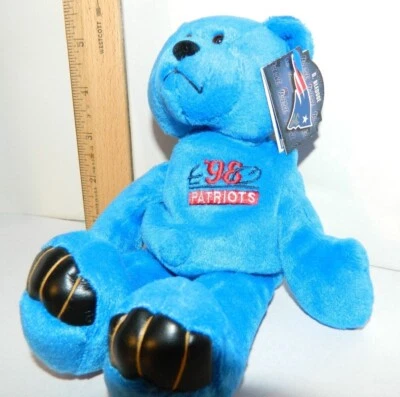 New England Patriots  #11 Drew Bledsoe NFL Teddy bear vintage 1998 New Limited  Foto 1 de 4
