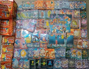 Pokemon Topps Series 1 MINT cards vintage Nintendo Tv Animation ITA OLD 151 - Foto 1 di 192