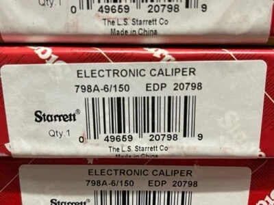Starrett 798A-6/150 IP67 Electronic Caliper 0-6"/0-150mm Measuring Rang IN STOCK - Image 1 of 2