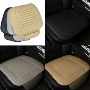 1/2Pcs Universal Car Seat Cover PU Leather Front Cushion Chair Pad Mat Protector - Picture 1 of 14