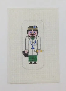 HANDPAINTED NEEDLEPOINT- Lee Doctor Ornament (31) - Picture 1 of 1