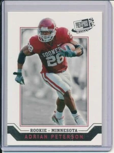 Tarjeta de novato Adrian Peterson 2007 Press Pass SE RC #R29 Oklahoma Vikings Redskins - Imagen 1 de 1
