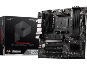 MSI PRO PRO B550M-VC WIFI AM4 AMD B550 MATX AMD Motherboard - Picture 1 of 5