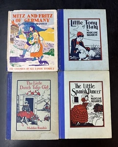 Lot of 4 Madeline Brandeis Vintage Children Books Mitz Fritz Little Tony Tulip - Picture 1 of 14
