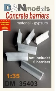 Dan Models 35403 - 1/35 Barriere in calcestruzzo.set per blocco stradale. Materiale - gesso - Foto 1 di 12
