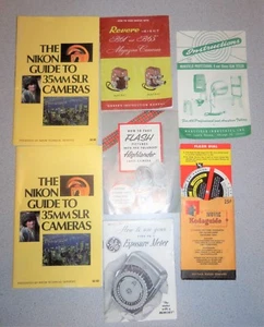 VTG Nikon Kodaguide GE Mansfield Polaroid Revere Camera Movie Manuals & Guides - Picture 1 of 10