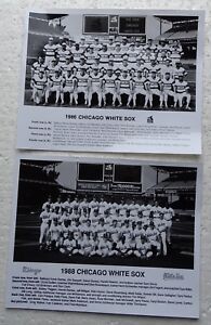 Chicago White Sox 8x10 b/w Team Photos 1986 & 1988 (team/media issue?)