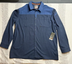 New 5.11 Tactical Ascension Long Sleeve Shirt Blue Heather 72496 790 2XL NWT - Picture 1 of 5