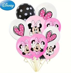 Minnie Mouse Birthday Ballons Decorations Latex 12" 15ct  - Picture 1 of 8