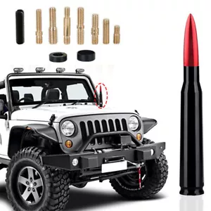 50 Cal Aluminum Bullet Short Antenna Mast Kit For Toyota Tacoma Tundra 4Runner - Bild 1 von 11