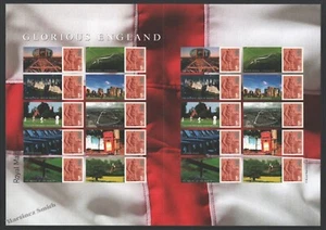 Smiler Sheet Great Britain 2007 - Glorious England - SG LS38 - Mint - Foto 1 di 1