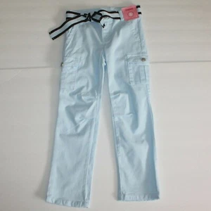 Gymboree Girl's Best Friend Light Blue Ribbon Belt Skinny Cargo Pants size 5 NWT - Picture 1 of 2