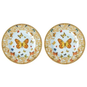 Versace Butterfly Garden Bread & Butter Plate Set of 2 - Picture 1 of 6