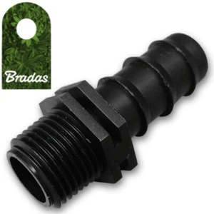 Collegamento tubo AG 3/4"" per tubo a goccia 16 mm connettore Bradas 7171 - Foto 1 di 1