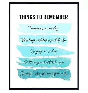 Motivation Inspiration Affirmations Wall Art for Home Office Bedroom Bathroom... - Picture 1 of 8