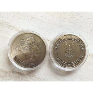 British Army UK Special Air Service WHO DARE WINS Kill or Capture Challenge Coin - Picture 1 of 1
