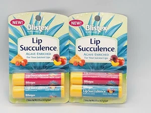 2 Blistex Lip Succulence Agave-Enriched - 2 x 0.15 oz BNIB A Must Try!! - Picture 1 of 4