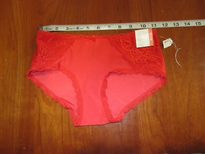 NUEVO CON ETIQUETAS Gilligan & Omalley Naranja Bikini Ropa Interior Mujer Talla XS Borde de Encaje 27172 Foto 1 de 3