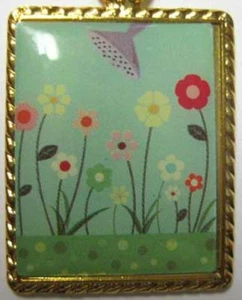 Schlüsselanhänger Blumen werden bewässert, Keyring, goldfarben, ECHT SCHÖN - Bild 1 von 3