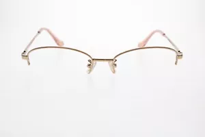 COACH HC 5136 9331 SHINY ROSE GOLD 53-17-140 MM OVAL HALF RIM METAL FRAMES - Picture 1 of 8