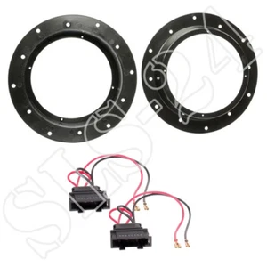 Lautsprecherringe Türe Front 165mm VW Transporter T5 bis 2008 + Adapterkabel - Picture 1 of 1