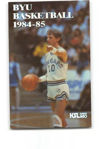 1984-85 MARTY PERRY BYU Cougars NCAA Men's Basketball Pocket Schedule Card - Picture 1 of 2