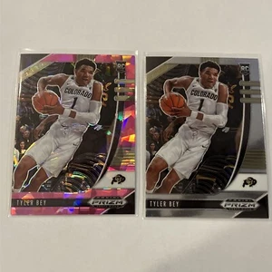 2020-21 Prizm Draft Picks Basketball Tyler Bey Prisms Pink Ice #75 and Base - Picture 1 of 5