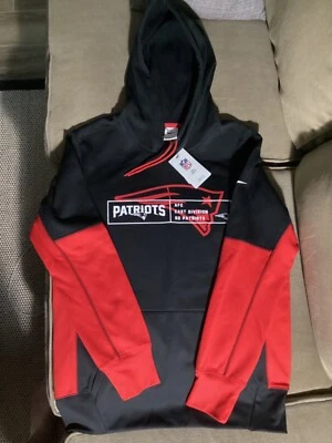 Sudadera con Capucha Nike - New England Patriots - Hombre Mediana - Negra Roja Nueva con Etiquetas Foto 1 de 4