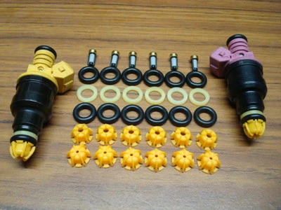 BMW I6 2.5 Fuel Injector Service Repair Kit O-rings, Filters, Pintle Caps. - Image 1 of 4