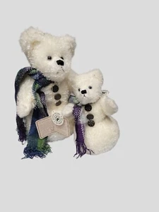 Boyds Bears Plush Snowman Bears Fitz Farkle Frost 6" And 9” - Imagen 1 de 7