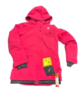 Orage Jr Sequel Snow Jacket NWT Sz L Kids 12 Pink Girls Ski Hooded Insulated '22 - Picture 1 of 12