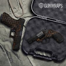 GunWraps Vivid Hex Orange Premium Pistol Vinyl Gun Wrap Skin Matte USA