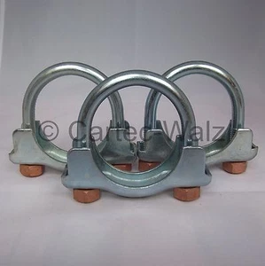 3 Pezzo Morsetti Scarico, Fascette-Staffa, Stringitubo, per Ford M10 Ø 51mm - Picture 1 of 1