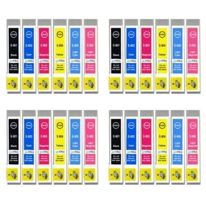 24 Ink Cartridges (Set) for Epson Stylus Photo PX650, PX730WD, R265, RX585 - Picture 1 of 5