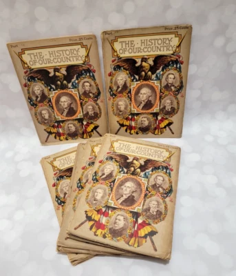 1910 The History Of Our Country Magazines Set of 10 by Edward Ellis American - Image 1 of 4