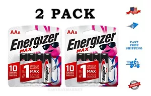 2 Pack Energizer Max AA 8pk (16 Batteries) 10 Yr Shelf 50% Long Last BB:12/2032 - Picture 1 of 9