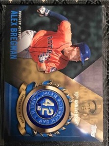 2017 TOPPS Alex bregman JACKIE ROBINSON DAY COMMEMORATIVE LOGO PATCH