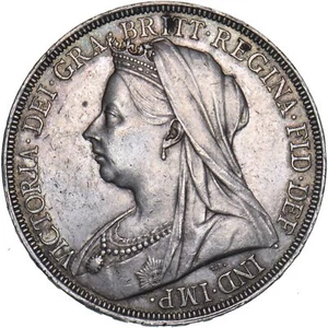 1896 LX Crown - Victoria British Silver Coin - Very Nice - Picture 1 of 2