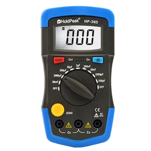 LCD Digital Multimeter Resistance Capacitance Meter 200pF-20mF Capacitor Tester - Picture 1 of 10