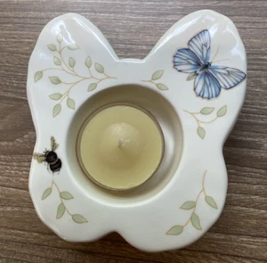 Candelabro votivo Lenox Butterfly Meadow, excelente estado - Imagen 1 de 13