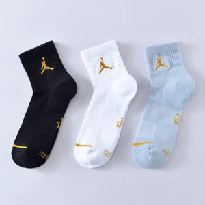 Air Jordan Nike Everyday Max Dri-Fit Ankle Socks 3 Pairs Men Size L Gold Jordan - Picture 1 of 3