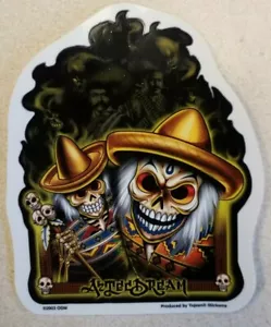 DAY OF THE DEAD AZTEC DREAM VINYL STICKER BY YUJEAN STICKEMS - Picture 1 of 2