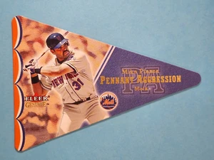 2001 Fleer Autentico Pennant Aggression Mike Piazza New York Mets #6 - Foto 1 di 2